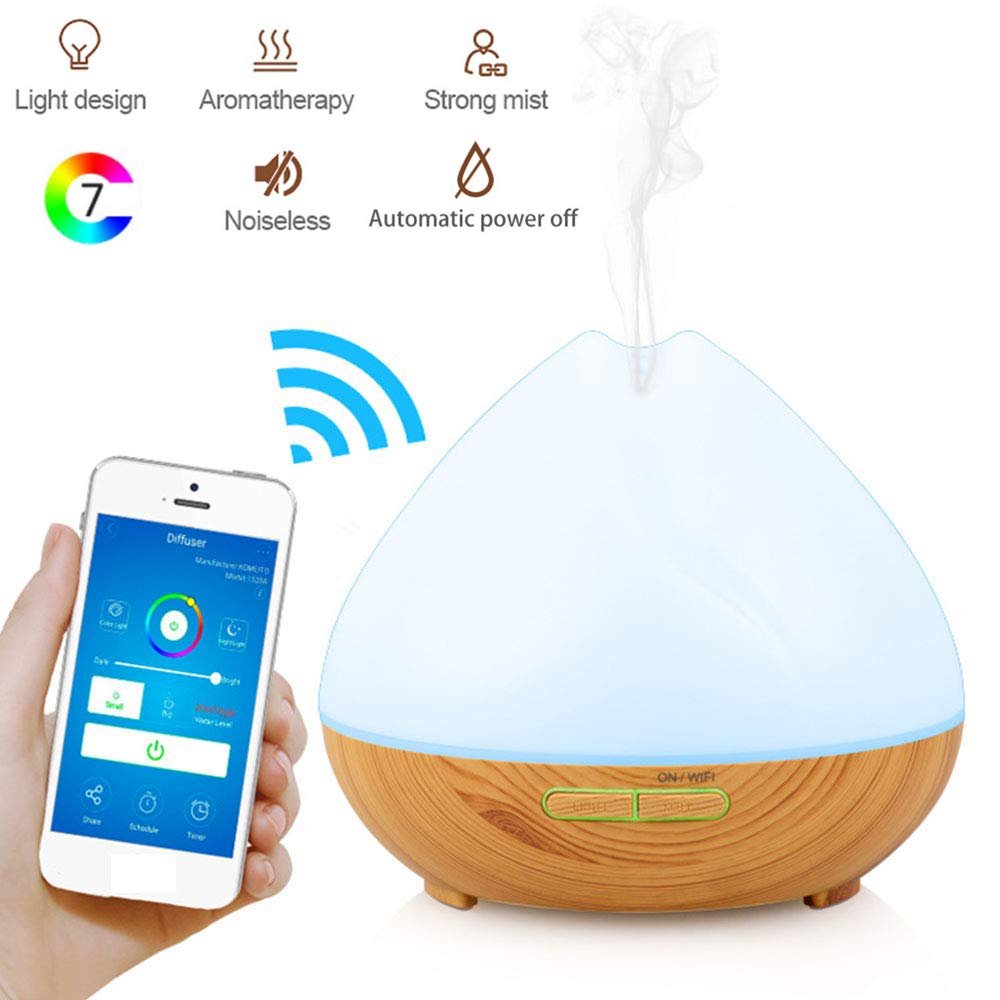 Difusor Aroma Humificador Wifi Inteligente App Tuya S Alexa