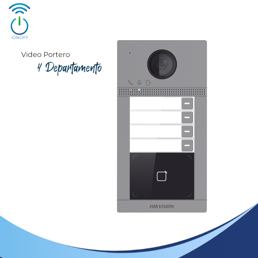 Videoportero IP WIFI con Llamada y apertura desde APP Hik-Connect 4